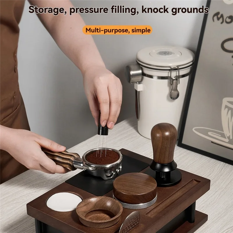 A01F-Coffee Base Storage Board Multifunctional Solid Wood Powder Pressing Stand Wooden Espresso Machine Accessories B
A01F-Coffee Base Storage Board Multifunctional Solid Wood Powder Pressing Stand Wooden Espresso Machine Accessories B