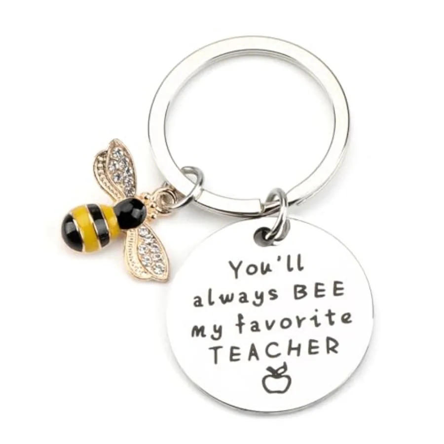 Bee Keychain Cute Bee Key Chain for Teachers Gift Bee Keyring Teacher Gifts for Women Appreciation or Thank You Gift for Teache
Bee Keychain Cute Bee Key Chain for Teachers Gift Bee Keyring Teacher Gifts for Women Appreciation or Thank You Gift for Teache