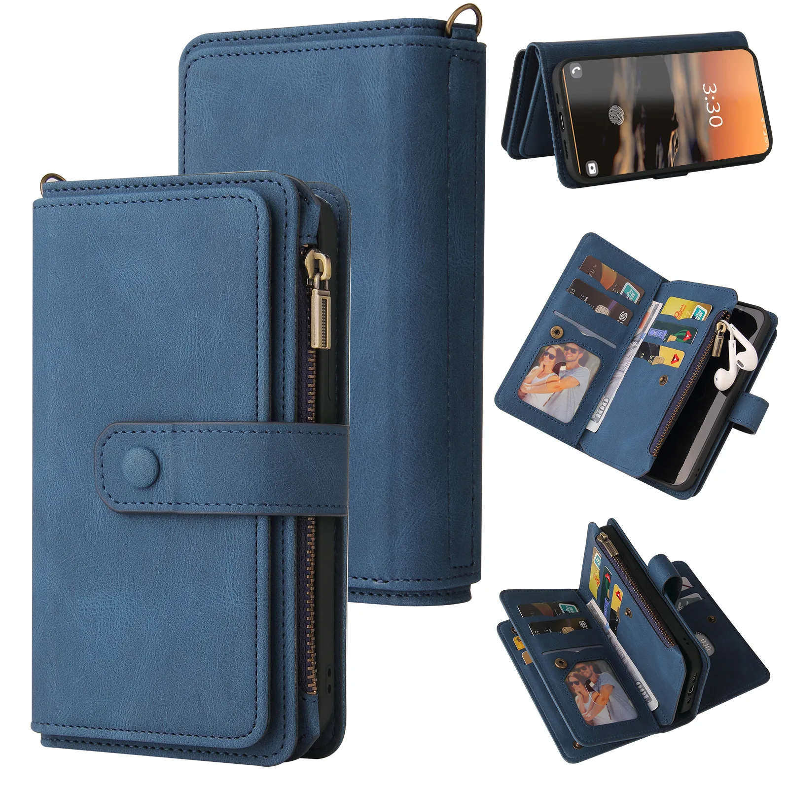 Multi 15-Card Zipper Wallet Leather Cover For OnePlus Nord 5 4 CE5 CE4 Lite CE3 Lanyard Retro Anti Drop Phone Bag Cover
Multi 15-Card Zipper Wallet Leather Cover For OnePlus Nord 5 4 CE5 CE4 Lite CE3 Lanyard Retro Anti Drop Phone Bag Cover