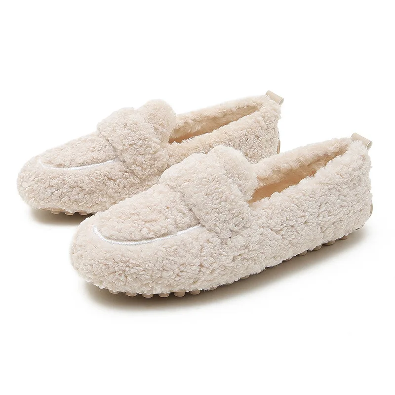 Size 41-43 New Women's Winter Warm Outdoor Shoes Plush Design British Style White Snow Boots Ladies' Casual Flats Large
Size 41-43 New Women's Winter Warm Outdoor Shoes Plush Design British Style White Snow Boots Ladies' Casual Flats Large