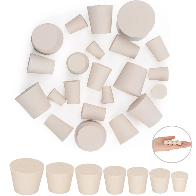 23 Kind of Sizes 1/5/10Pcs Laboratory Rubber Stoppers Tapered Flask Rubber Stopper Plug
23 Kind of Sizes 1/5/10Pcs Laboratory Rubber Stoppers Tapered Flask Rubber Stopper Plug