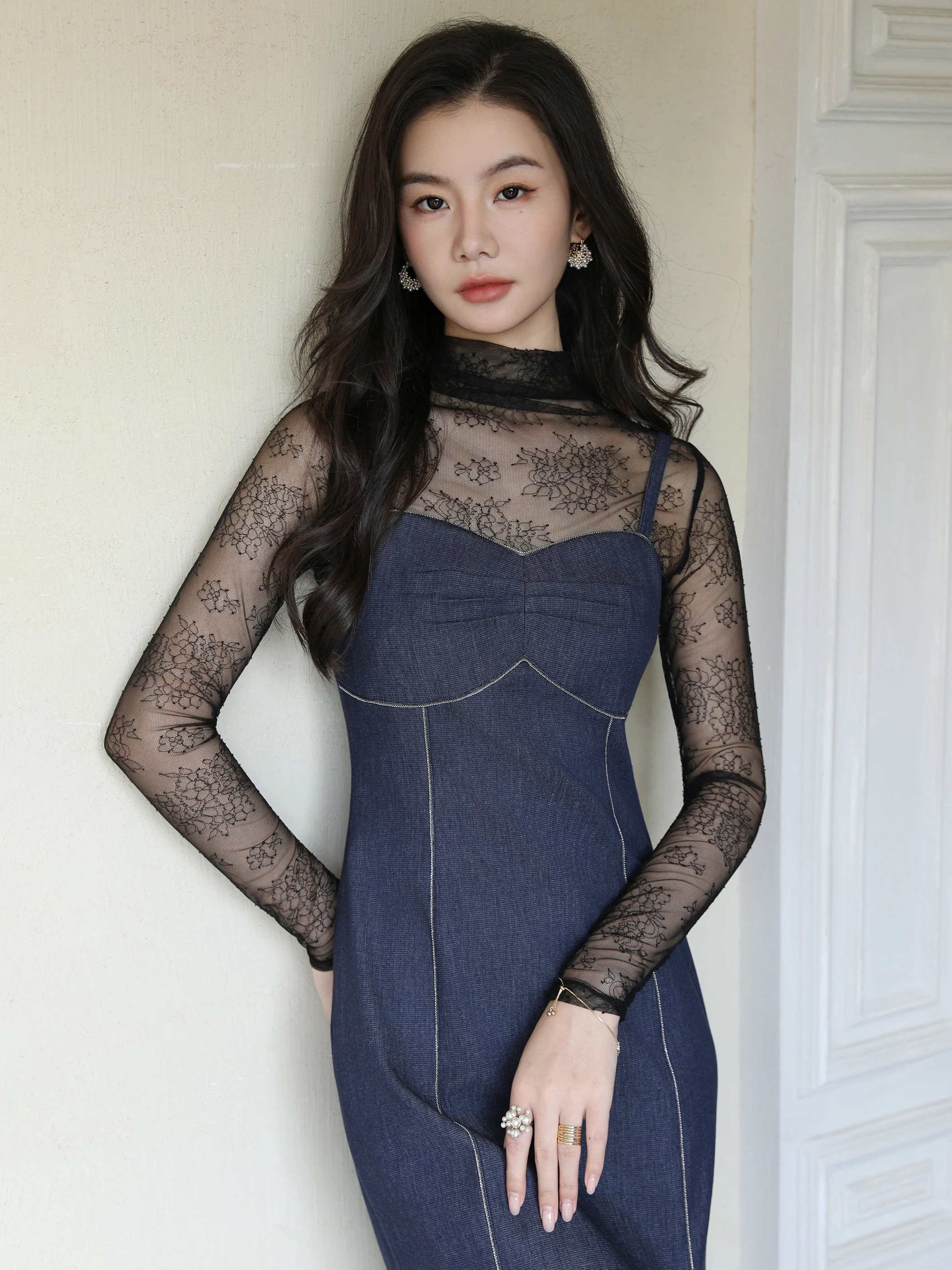 Ele Long Sve Maxmay Dr Women's Wrap Body Slimming Layering Luxury Waist-Cinching High-End Feel Autumn Faion
Ele Long Sve Maxmay Dr Women's Wrap Body Slimming Layering Luxury Waist-Cinching High-End Feel Autumn Faion