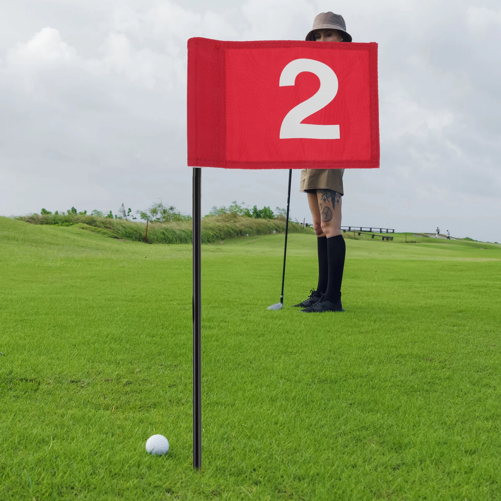 2pcs Golf Training Lightweight Polyester Outdoor Practice Flags For Golf Course Portable Target Flags With Bright Colors Improve
2pcs Golf Training Lightweight Polyester Outdoor Practice Flags For Golf Course Portable Target Flags With Bright Colors Improve