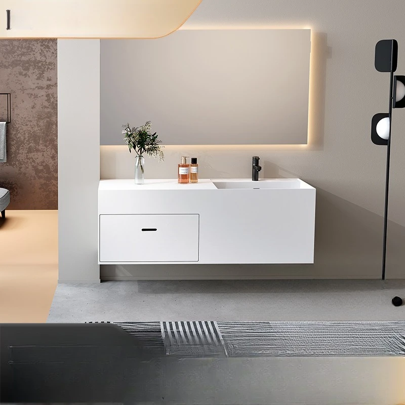 Wind-mounted wall storage artificial stone, integrated bathroom cabinet
Wind-mounted wall storage artificial stone, integrated bathroom cabinet