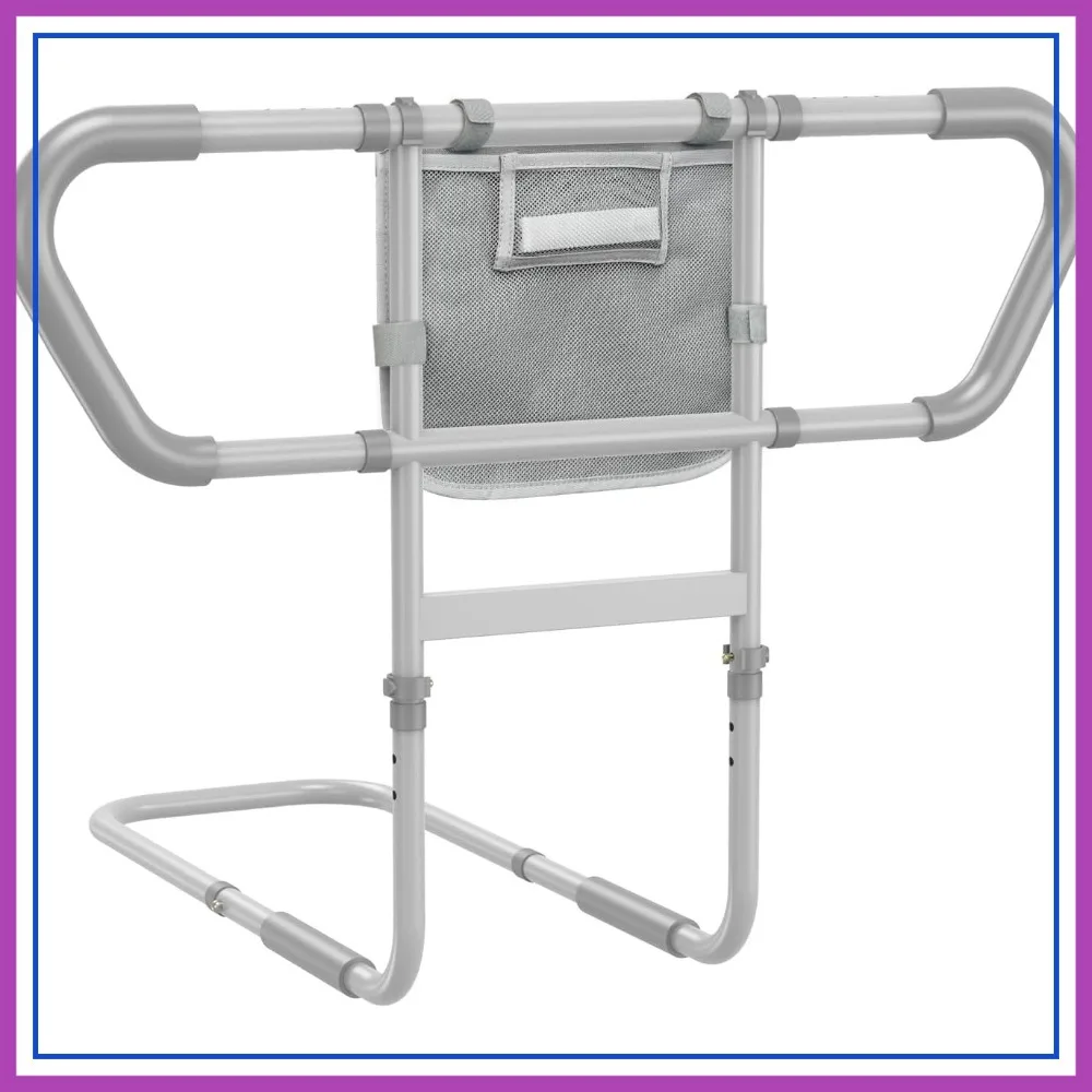 Adjustable Bed Rails for Elderly Safety with Storage Pockets, Non-Slip Handles, Motion Sensor Light, 400LB Capacity
Adjustable Bed Rails for Elderly Safety with Storage Pockets, Non-Slip Handles, Motion Sensor Light, 400LB Capacity