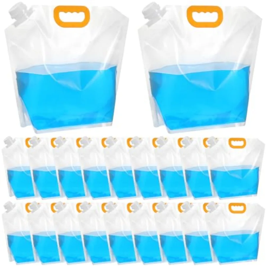 20Pcs 1.3Gallon Collapsibles Water Container Bag Bulk Emergency Container Carrier Water Bottles Freezable Waters Storage Jug BP
20Pcs 1.3Gallon Collapsibles Water Container Bag Bulk Emergency Container Carrier Water Bottles Freezable Waters Storage Jug BP