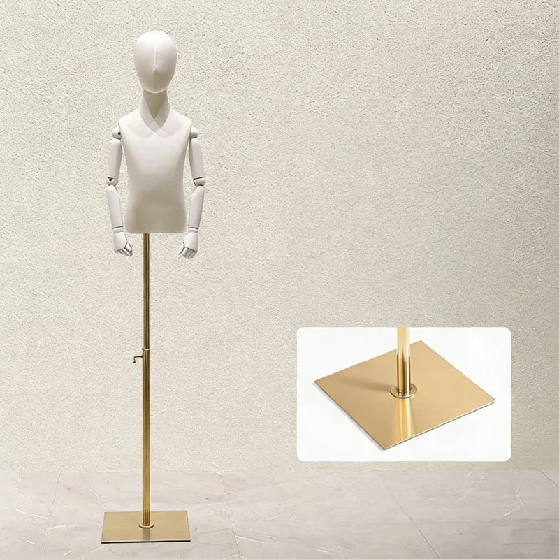 Children's Gold Square Base Mannequin Display Stand Clothing Store Window Dummy Kids Infant Clothing Display Prop
Children's Gold Square Base Mannequin Display Stand Clothing Store Window Dummy Kids Infant Clothing Display Prop
