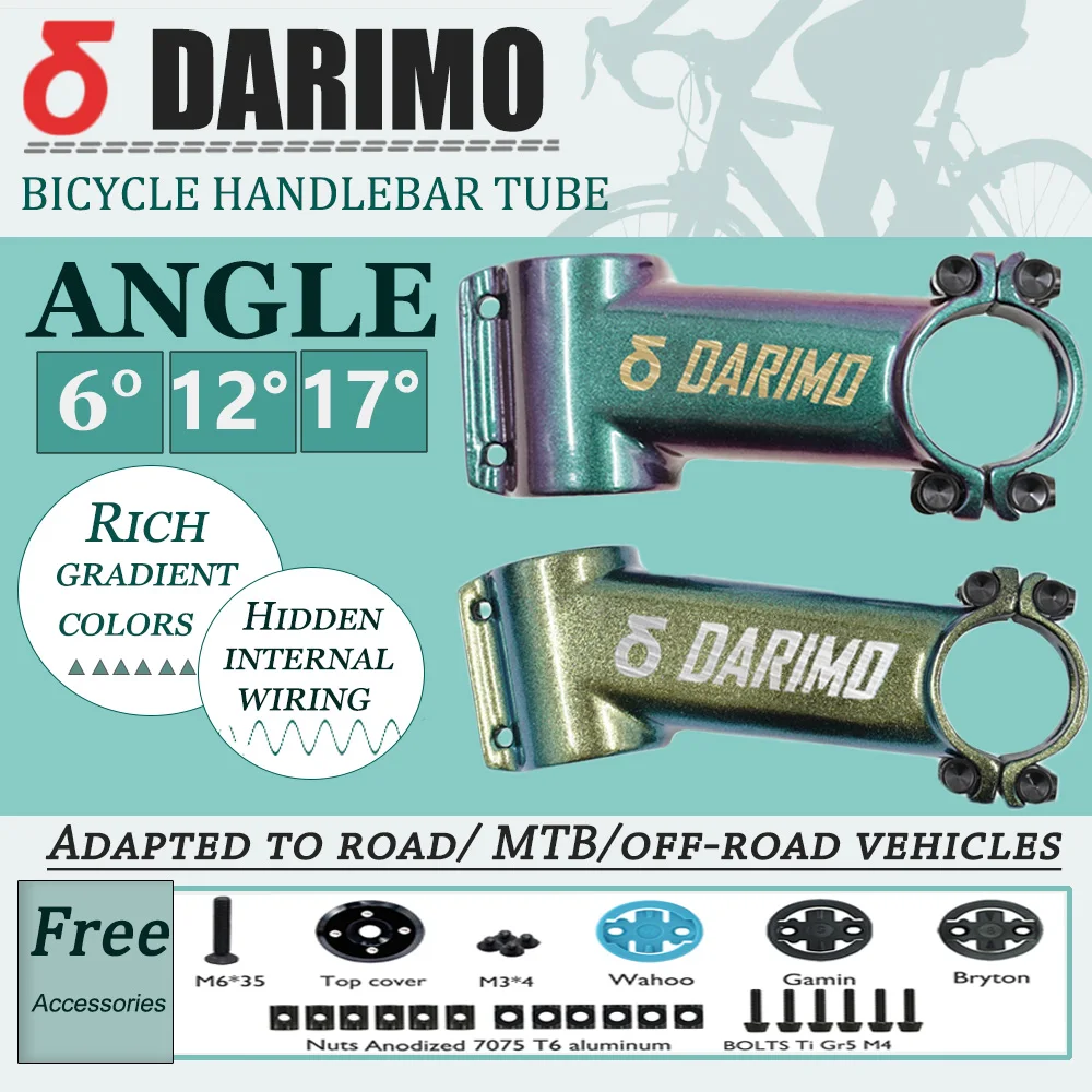 Darimo IX4 carbon fiber super stem, suitable for MTB/Road Gravel handlebars, OD2--31.8mm internal cable,bicycle accessories
Darimo IX4 carbon fiber super stem, suitable for MTB/Road Gravel handlebars, OD2--31.8mm internal cable,bicycle accessories