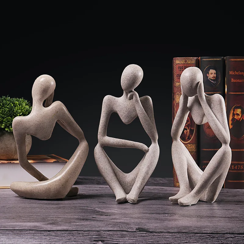 Abstract Contemplative Human Figure Sculpture Statue Ornament Home Living Y2k Room Office Desk Decor Home Decoration Accessories
Abstract Contemplative Human Figure Sculpture Statue Ornament Home Living Y2k Room Office Desk Decor Home Decoration Accessories