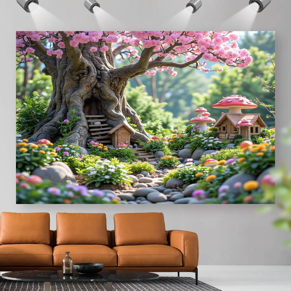 1pc, 2D flat printing Party Backdrop Spring Magic Forest.jpg Versatile Fabric, Without Electricity Family Party Decoration
1pc, 2D flat printing Party Backdrop Spring Magic Forest.jpg Versatile Fabric, Without Electricity Family Party Decoration