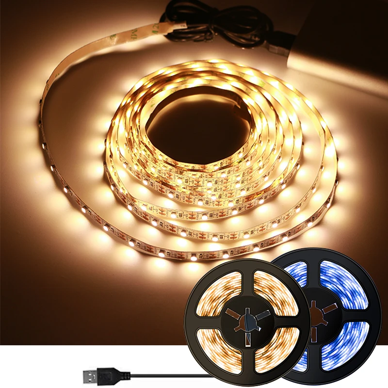 5M Led Strip Light 2835 White Led Tape Light USB 5V Led Lights For Room Decoration TV Backlight Led Warm White Lights Strip
5M Led Strip Light 2835 White Led Tape Light USB 5V Led Lights For Room Decoration TV Backlight Led Warm White Lights Strip