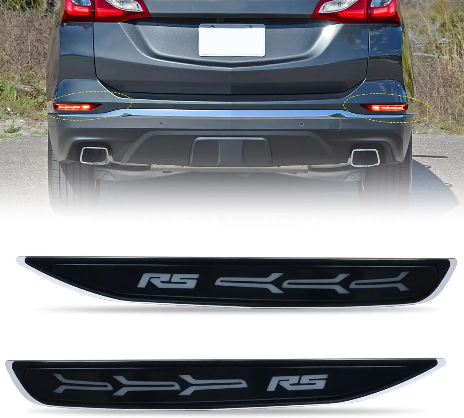 Nilight Rear Bumper Tail Light Compatible with 2017 2018 2019 2020 2021 2022 Chevy Equinox Smoke Lens LED Reflector Bumper Lamps Brake Turn Signal Sequential Flashing Driving Taillights Replacement
Nilight Rear Bumper Tail Light Compatible with 2017 2018 2019 2020 2021 2022 Chevy Equinox Smoke Lens LED Reflector Bumper Lamps Brake Turn Signal Sequential Flashing Driving Taillights Replacement