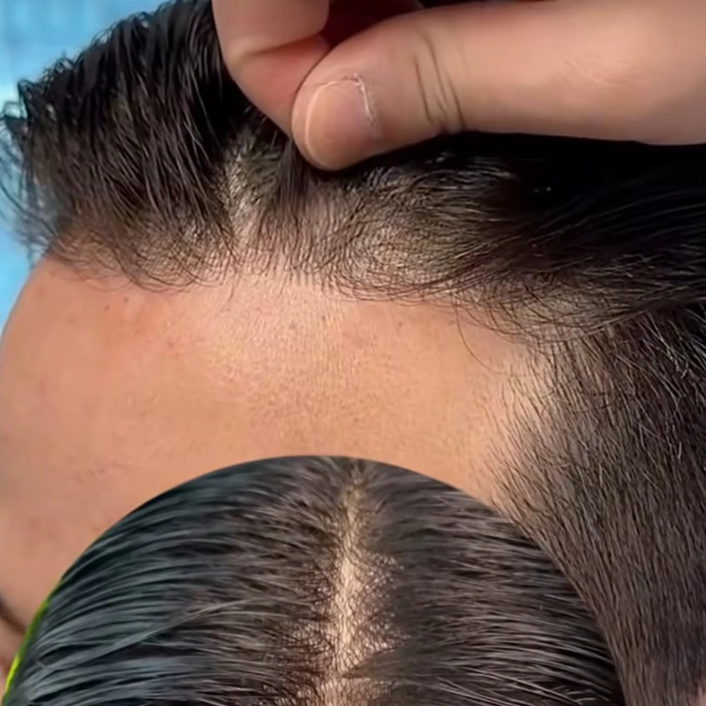 0.02mm Mens Super Thin Skin Capillary Prosthesis Toupee European Human Hair Full Transparent PU Wig Male Hair Replacement System
0.02mm Mens Super Thin Skin Capillary Prosthesis Toupee European Human Hair Full Transparent PU Wig Male Hair Replacement System