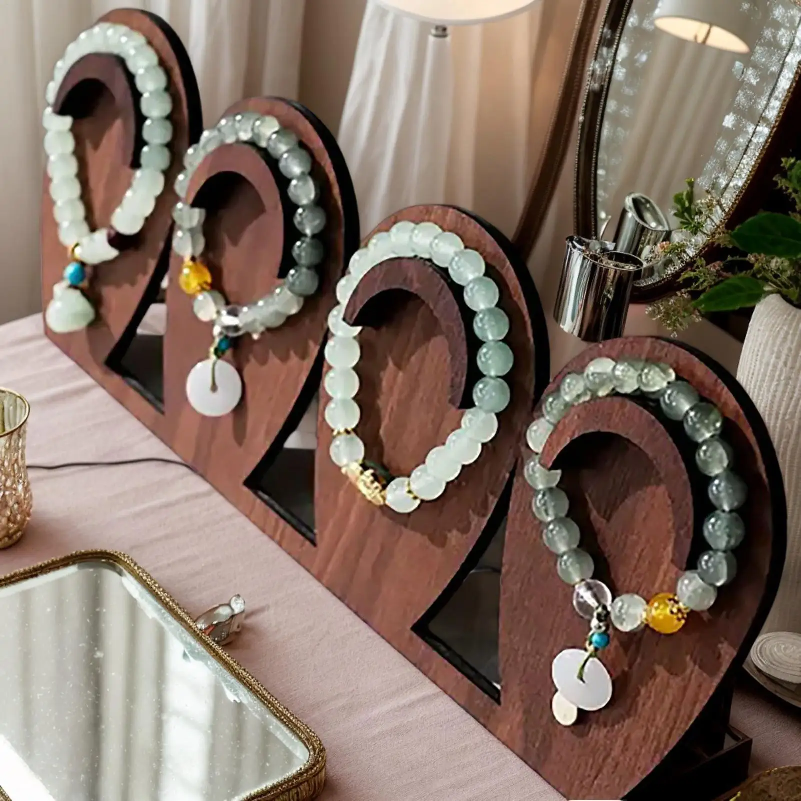 Bracelet Organizer Wood Bracelet Display Jewelry Holder Stand Rustic Storage Rack Decorative Space Saving Home Decor For Selling
Bracelet Organizer Wood Bracelet Display Jewelry Holder Stand Rustic Storage Rack Decorative Space Saving Home Decor For Selling
