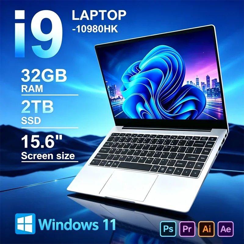 15.6" Laptop Computer Intel Core I9-10980HK 32GB RAM 2TB SSD Windows 11 Home Gaming Office Business Computer High Performance
15.6" Laptop Computer Intel Core I9-10980HK 32GB RAM 2TB SSD Windows 11 Home Gaming Office Business Computer High Performance