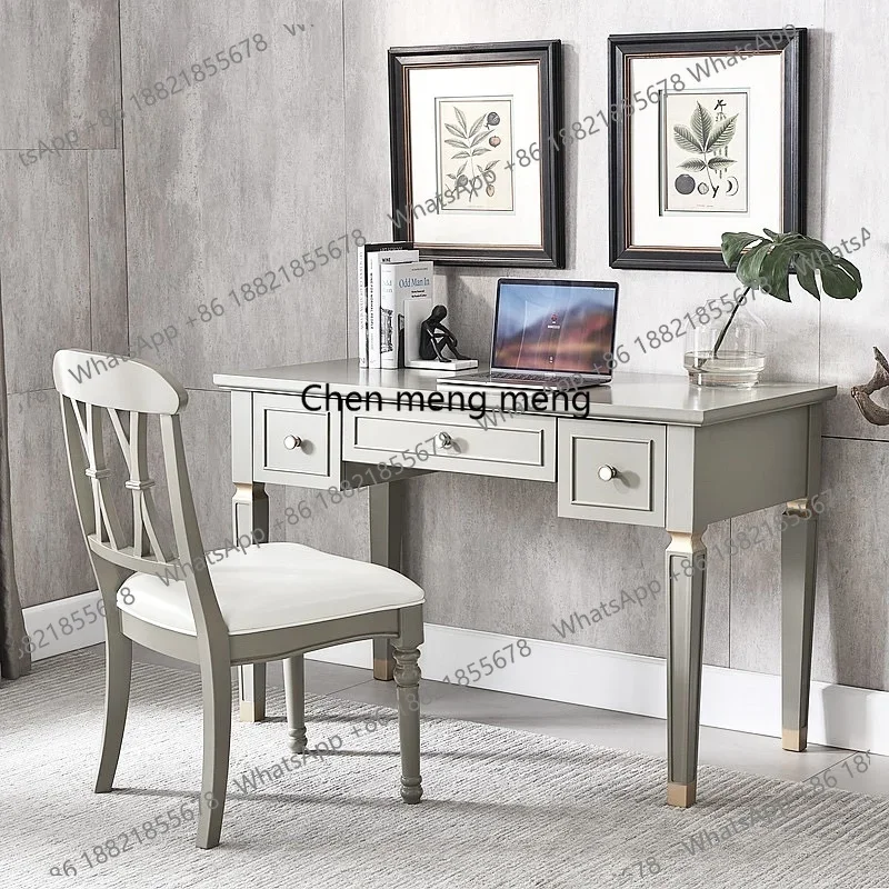 American Style Light Luxury Solid Wood Desk Student Home Modern Simple Bedroom Dressing Table Writing Study Computer Desk
American Style Light Luxury Solid Wood Desk Student Home Modern Simple Bedroom Dressing Table Writing Study Computer Desk
