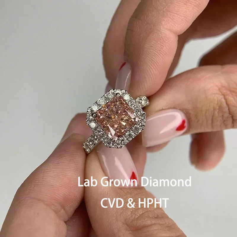 Fancy Pink si Clarity 1.25 Ctw IGI Certified Elongated Cushion Cut Lab Diamond Halo Engagement Ring 10K Gold
Fancy Pink si Clarity 1.25 Ctw IGI Certified Elongated Cushion Cut Lab Diamond Halo Engagement Ring 10K Gold
