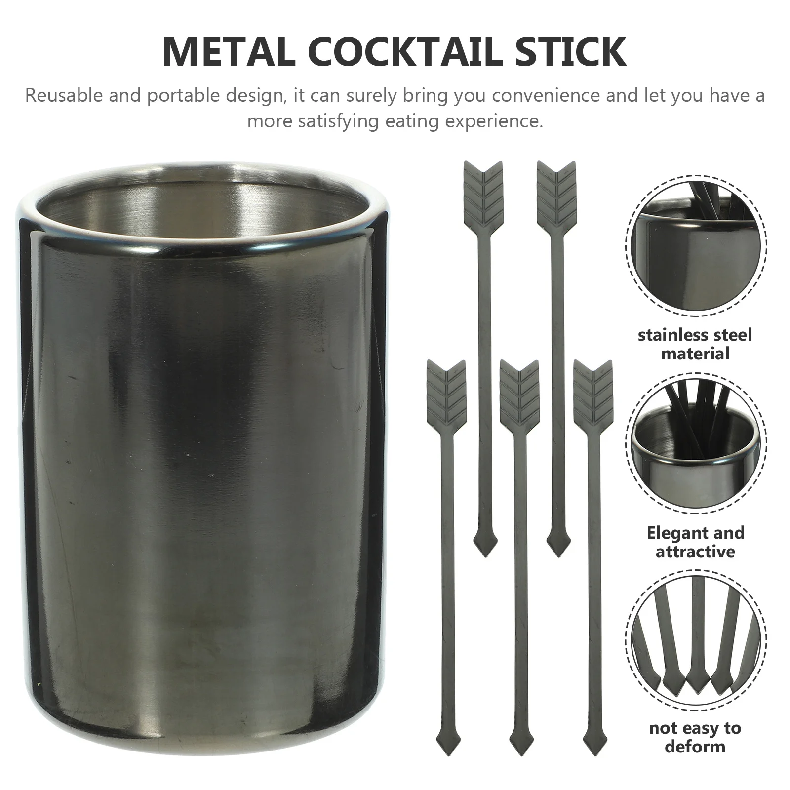 1 Set Stainless Steel Fruit Picks Reusable Coffee Stirrers Cocktail Picks For Party Desserts Appetizers Drinks Swizzle Sticks
1 Set Stainless Steel Fruit Picks Reusable Coffee Stirrers Cocktail Picks For Party Desserts Appetizers Drinks Swizzle Sticks