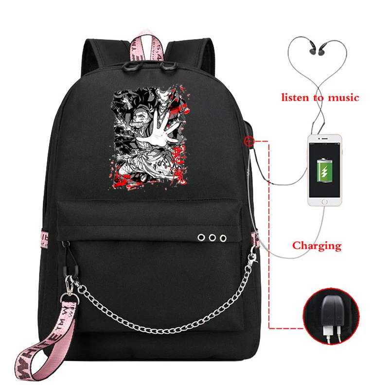 Demon Slayer Anime School Bag Trendy Backpacks Student Bag Kawaii Backpack Cute Multifunction Demon Slayer School Backpacks
Demon Slayer Anime School Bag Trendy Backpacks Student Bag Kawaii Backpack Cute Multifunction Demon Slayer School Backpacks