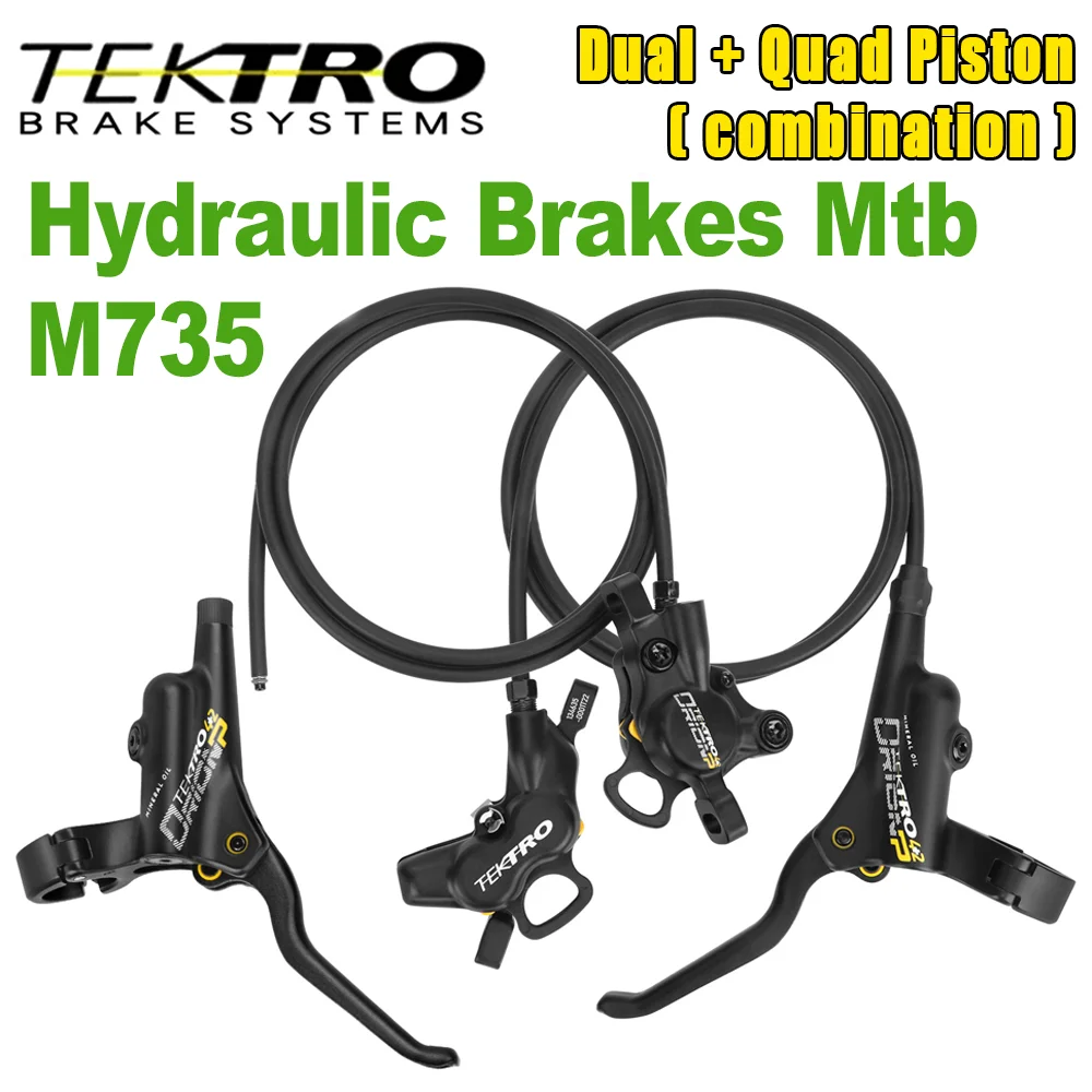 MTB Hydraulic Oil Disc Brake Kit,800/1000 Front 4-Piston Rear 2-Piston 1350-1700mm,Split Rear Hydraulic Brake,Bicycle Accessorie
MTB Hydraulic Oil Disc Brake Kit,800/1000 Front 4-Piston Rear 2-Piston 1350-1700mm,Split Rear Hydraulic Brake,Bicycle Accessorie