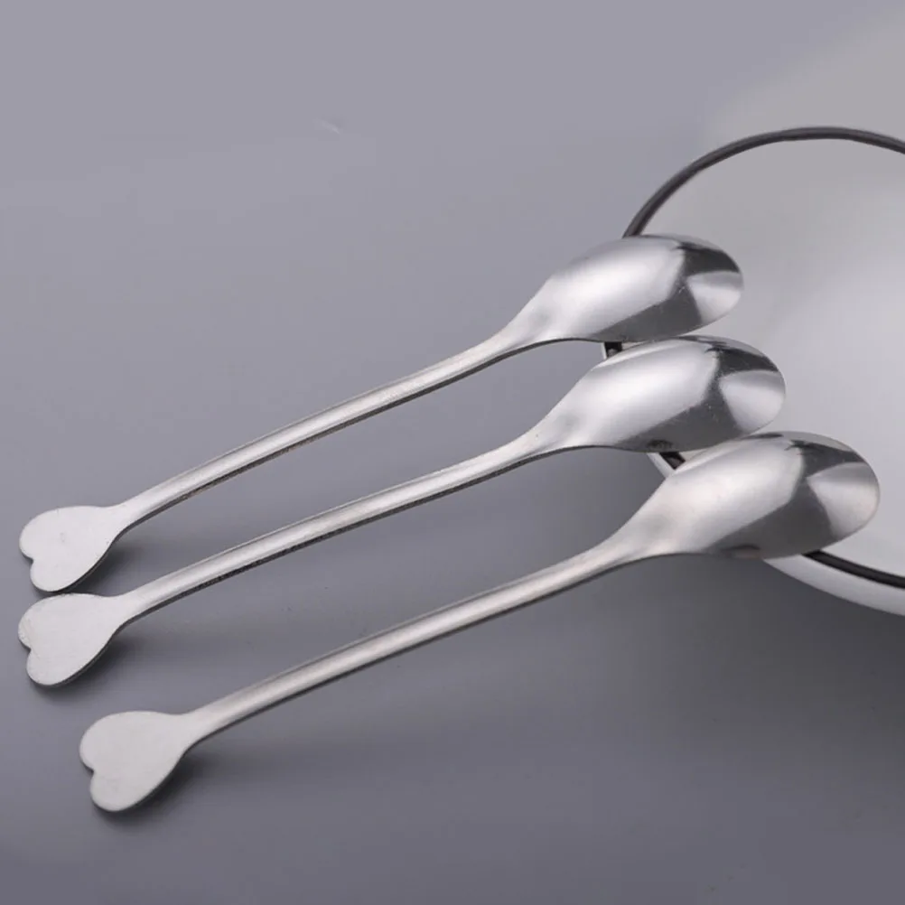 24 Pcs Heart Shaped Spoon Stainless Dessert Kitchen Gadgets Portable Mixing Utensils Long Handle Wear Resistant 
24 Pcs Heart Shaped Spoon Stainless Dessert Kitchen Gadgets Portable Mixing Utensils Long Handle Wear Resistant