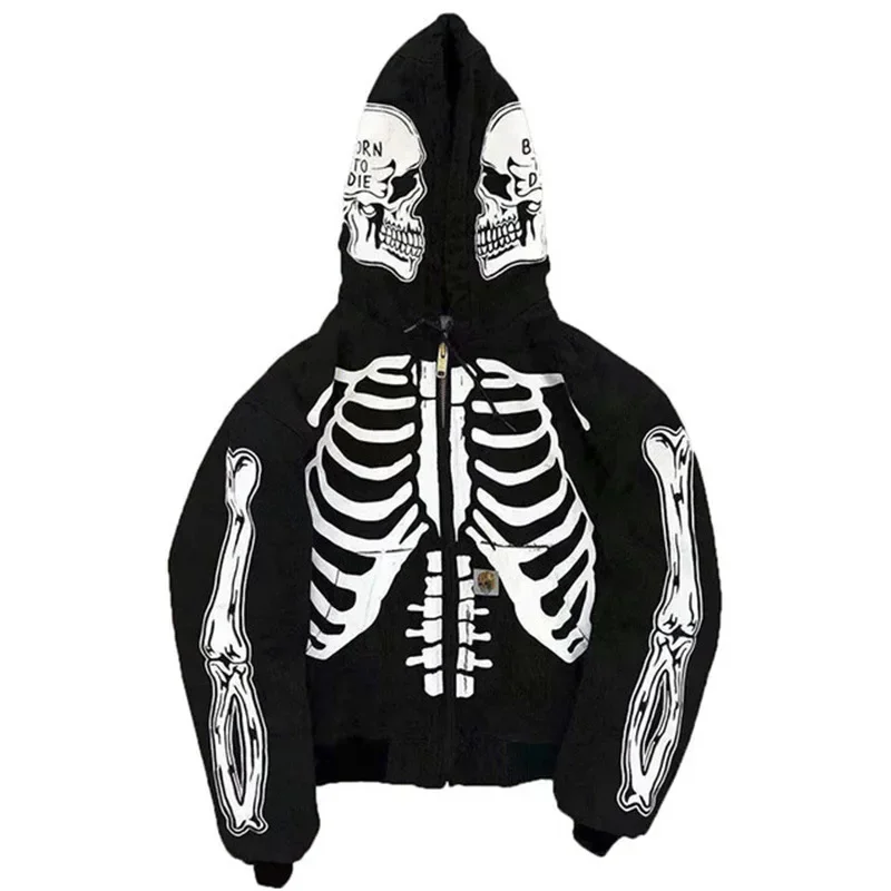 Mens Skeleton Sweatshirt Korean Fashion Punk Sport Coat Pullover Skull Graphics Goth Long Sleeve Hoodie Y2k Jacket Halloween
Mens Skeleton Sweatshirt Korean Fashion Punk Sport Coat Pullover Skull Graphics Goth Long Sleeve Hoodie Y2k Jacket Halloween