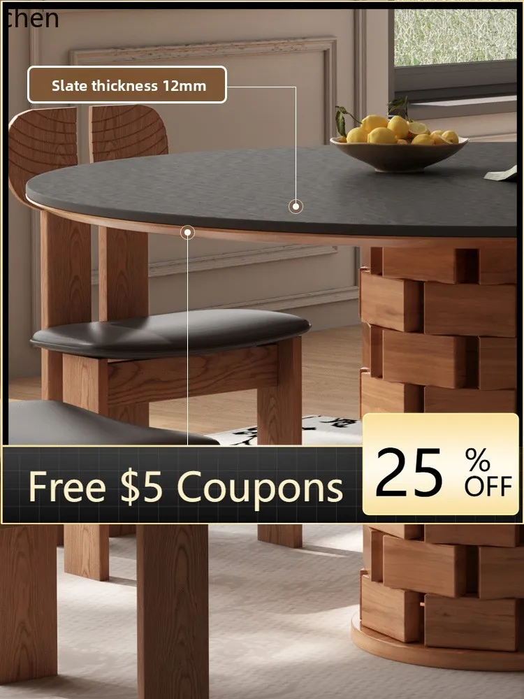 household round dining table medium antique ash wood solid wood rock slab dining table
household round dining table medium antique ash wood solid wood rock slab dining table