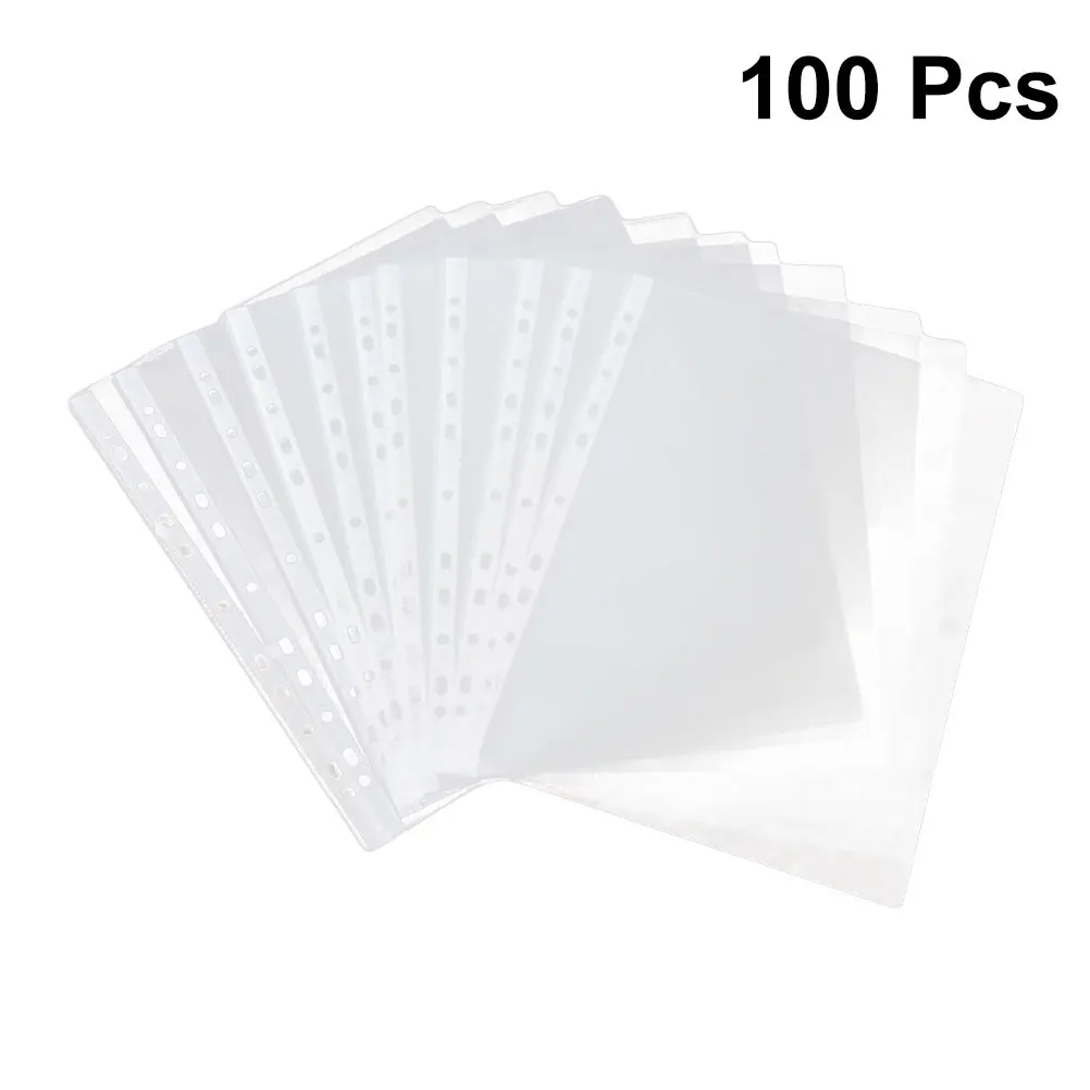 100pcs Transparent Sheet Protector A4 11 Hole Punch Clear File Cover Binder Home Office School Document Protect
100pcs Transparent Sheet Protector A4 11 Hole Punch Clear File Cover Binder Home Office School Document Protect