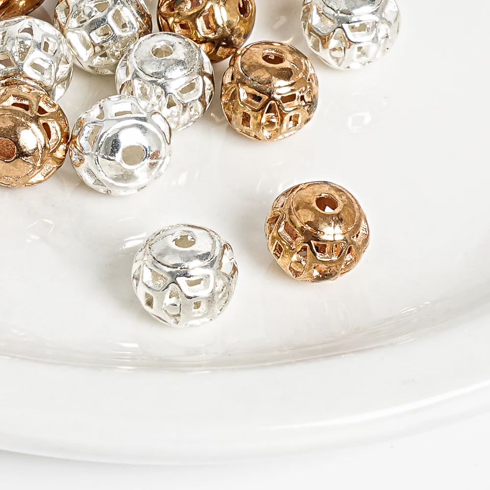 10Pcs 8MM Round Ball Spacer Metal Loose Hollow Beads18k White Gold Plated Spacer Beads for Necklaces Bracelets Jewelry Making
10Pcs 8MM Round Ball Spacer Metal Loose Hollow Beads18k White Gold Plated Spacer Beads for Necklaces Bracelets Jewelry Making