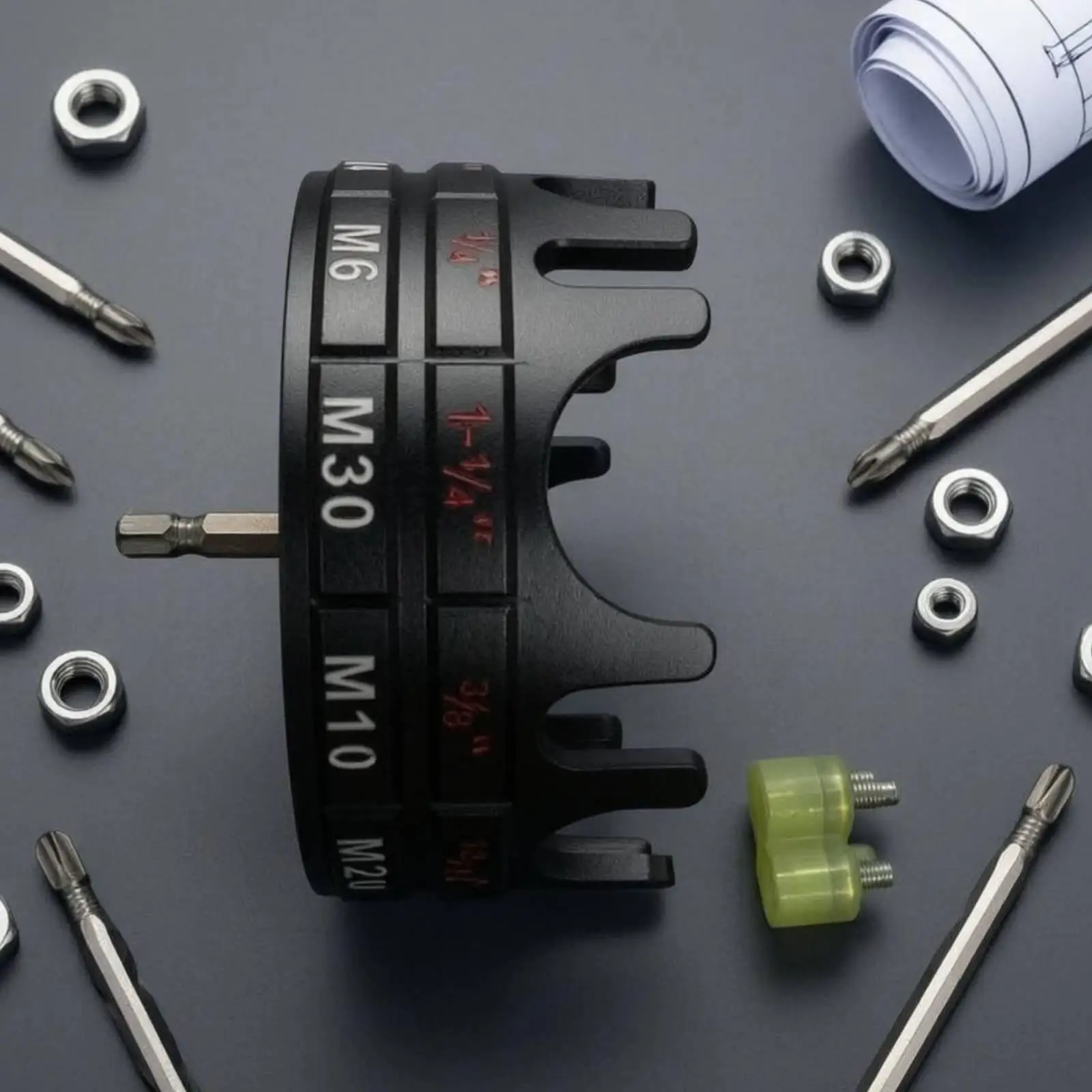 Nut Zipper Drill Attachment 1/4"-1-1/4" Hex Shank Nut Driver Nuts Drill Bit Wrench for Electricians Home Repair Strut Systems
Nut Zipper Drill Attachment 1/4"-1-1/4" Hex Shank Nut Driver Nuts Drill Bit Wrench for Electricians Home Repair Strut Systems