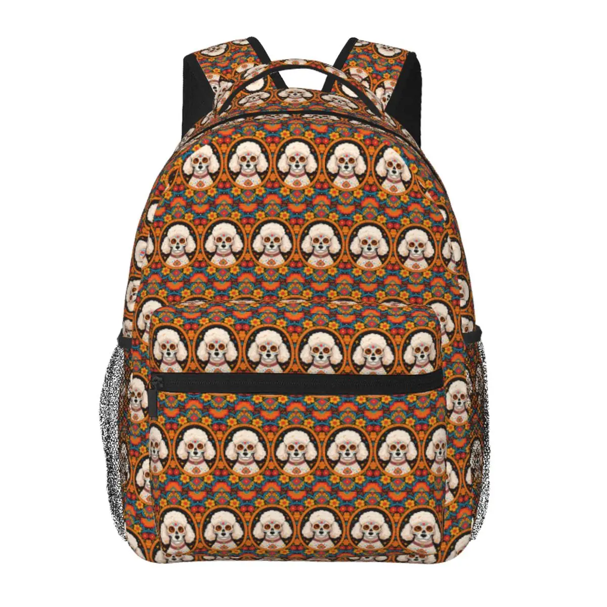 Vibrant Dog Sugar Skull Floral Dia De Muertos Mexican Backpack Student BookBag Children School Bag Laptop Shoulder Bags
Vibrant Dog Sugar Skull Floral Dia De Muertos Mexican Backpack Student BookBag Children School Bag Laptop Shoulder Bags