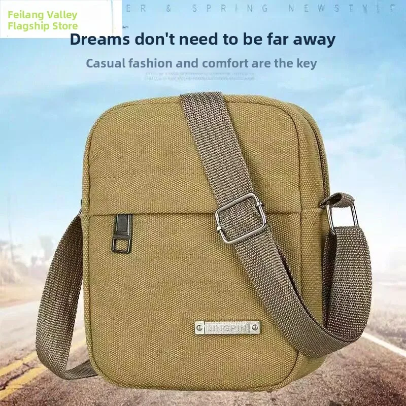Casual Canvas Men's Crossbody Bag Single Shoulder Sling Bag Mobile Phone Bag Small Backpack New 2026 Korean Style Fashion
Casual Canvas Men's Crossbody Bag Single Shoulder Sling Bag Mobile Phone Bag Small Backpack New 2026 Korean Style Fashion