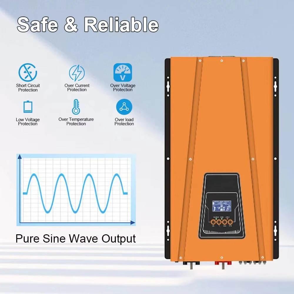 RS 8kw Toroidal Solar Inverter 8000watt Off Grid Pure Sine Wave Solar Inverter for Home Power System
RS 8kw Toroidal Solar Inverter 8000watt Off Grid Pure Sine Wave Solar Inverter for Home Power System