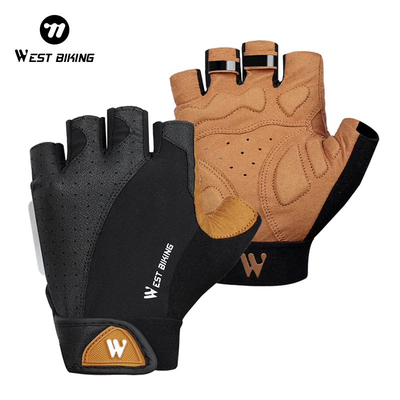 WEST BIKING Half Finger Cycling Gloves Anti-Slip Shock Absorbing SBR Mountain Road Bike Summer Bicycle Fitness Gloves Equipment
WEST BIKING Half Finger Cycling Gloves Anti-Slip Shock Absorbing SBR Mountain Road Bike Summer Bicycle Fitness Gloves Equipment