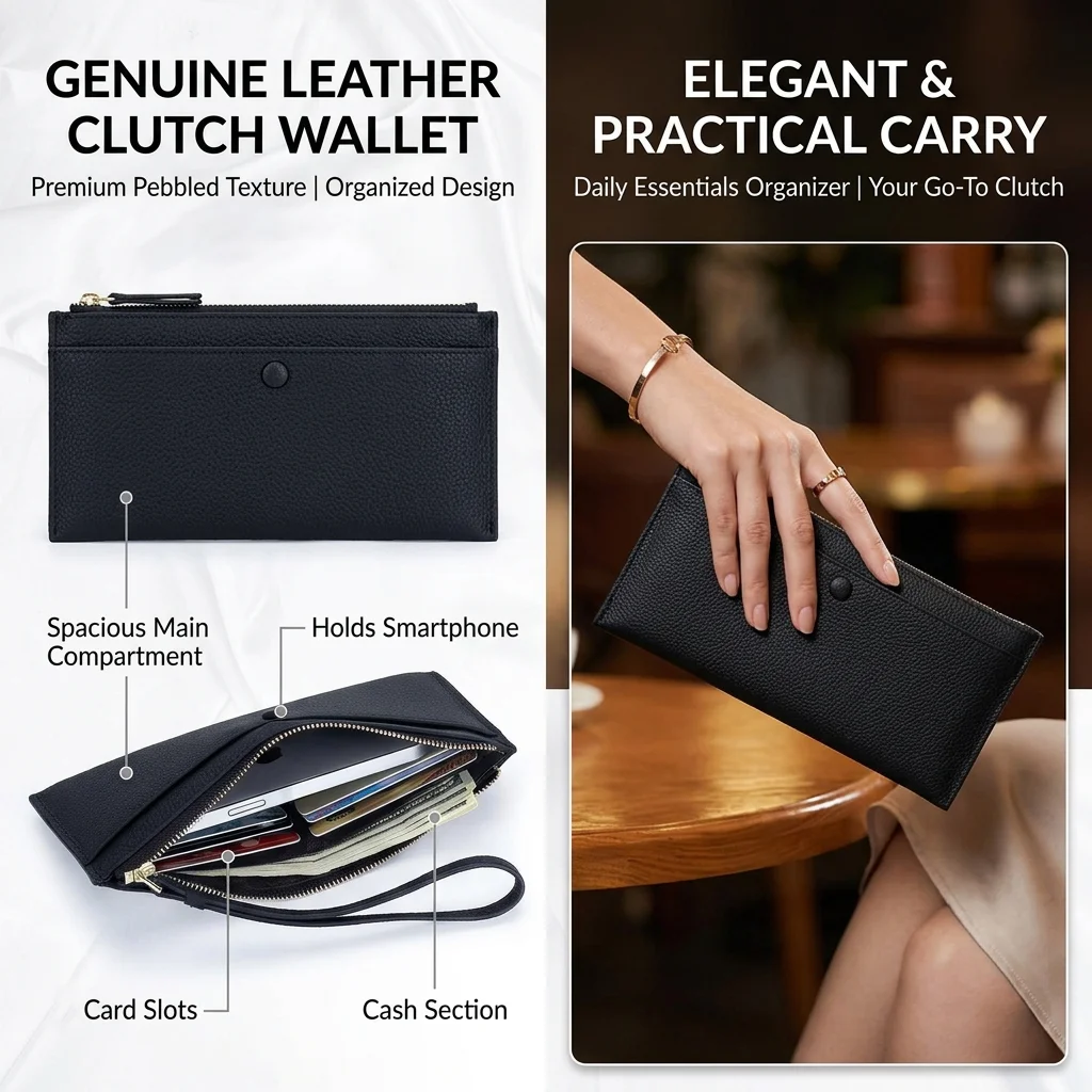 Fashion Women Clutch Bag Lychee Pattern Leather Long Purse Minimalist Wristlet Wallet Money Bag Slim Phone Pouch Lady Party Bag
Fashion Women Clutch Bag Lychee Pattern Leather Long Purse Minimalist Wristlet Wallet Money Bag Slim Phone Pouch Lady Party Bag