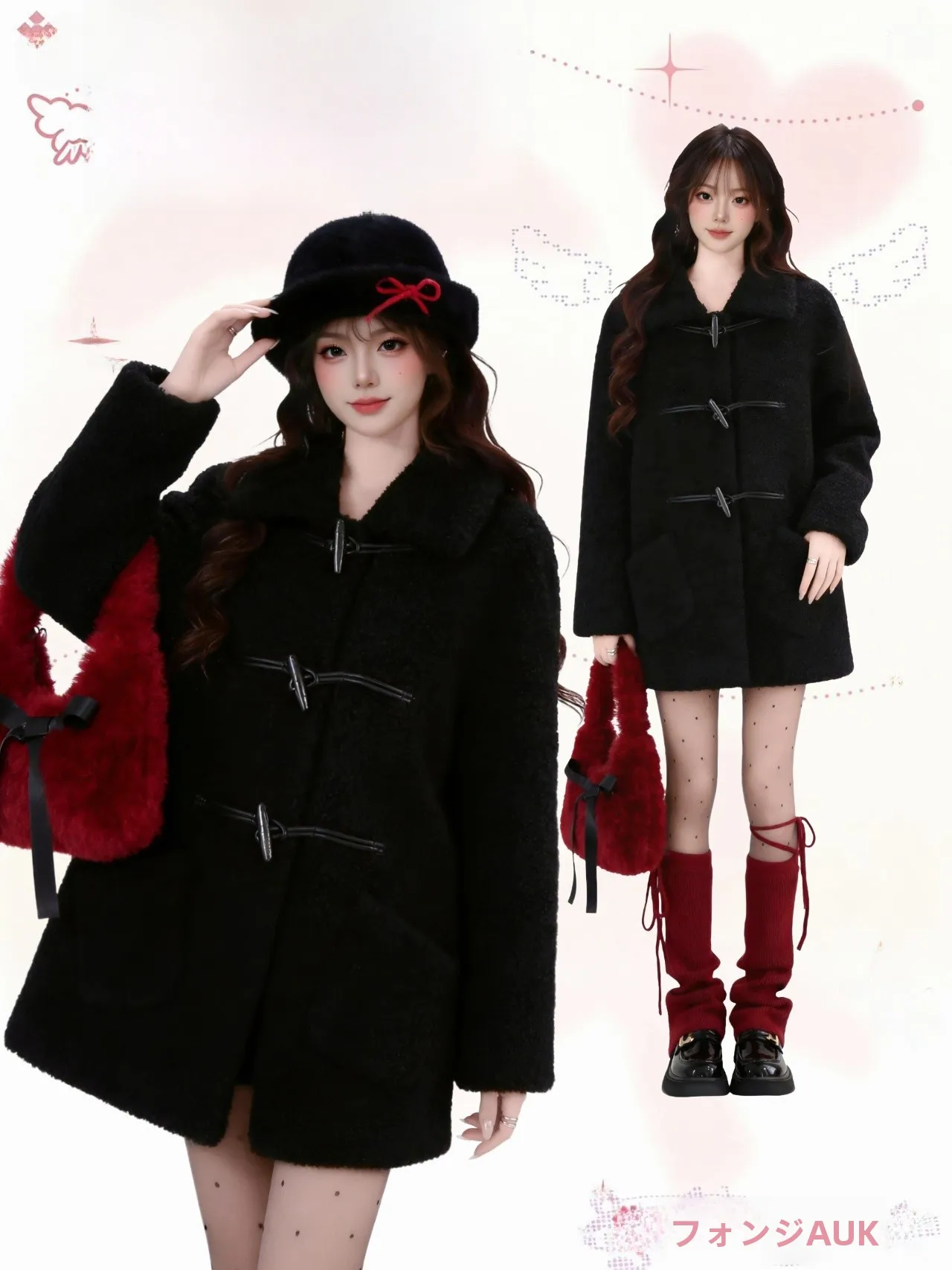 AURA Women's Bla Lamb Fur Jaet Winter Loose Fit Slimming Long Sve Coat oulder Button Design Premium Feeling Top
AURA Women's Bla Lamb Fur Jaet Winter Loose Fit Slimming Long Sve Coat oulder Button Design Premium Feeling Top