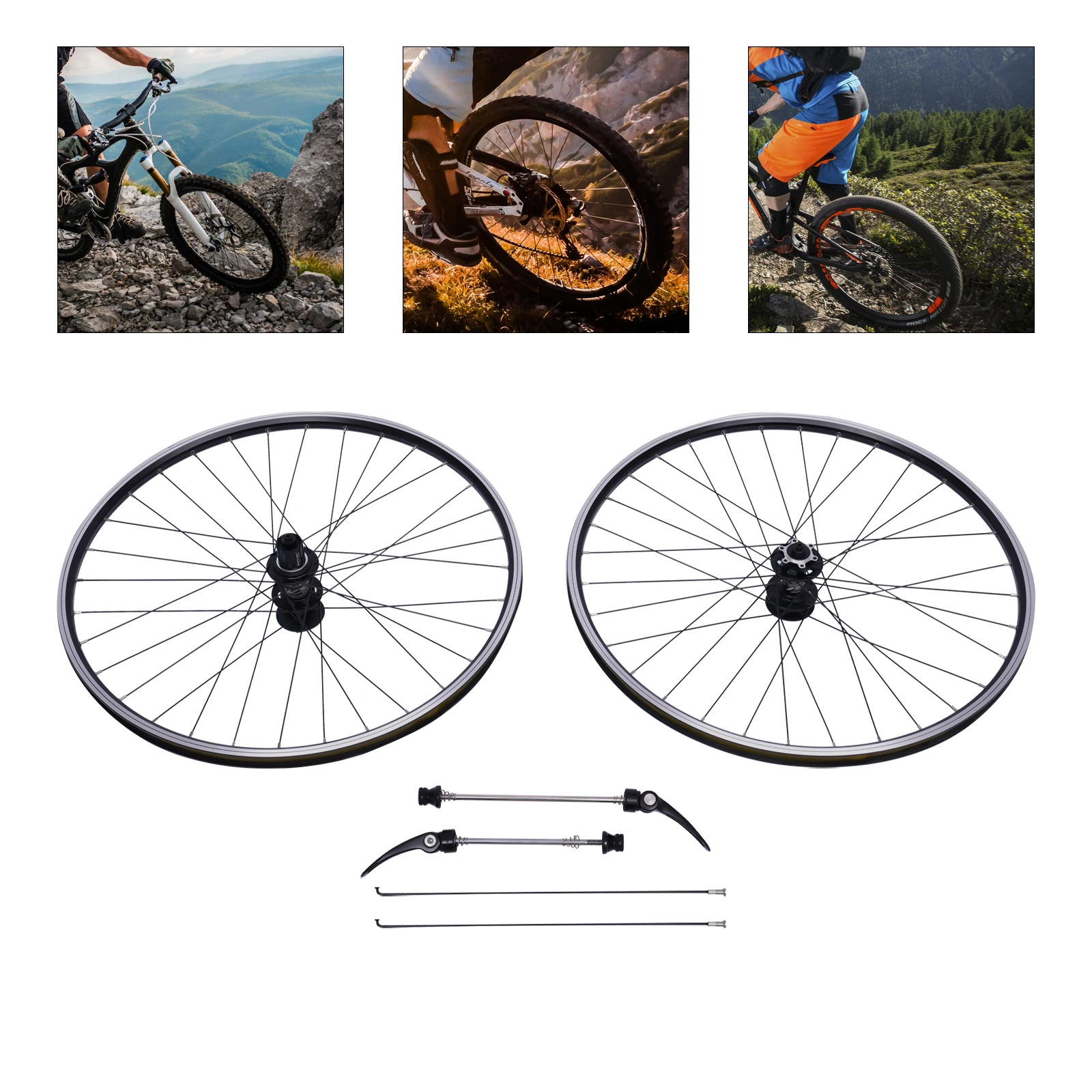 High-Performance 27.5" Mountain Bike Wheelset, 200kg Bearing Capacity, Durable Aluminum Alloy with Sealed Bearings for
High-Performance 27.5" Mountain Bike Wheelset, 200kg Bearing Capacity, Durable Aluminum Alloy with Sealed Bearings for
