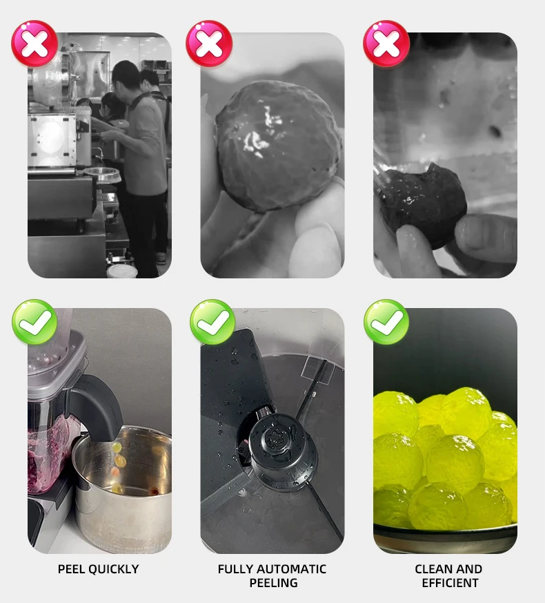 Intelligent Fully Automatic Grape Peeling Machine for Agricultural Industry Fruit Preparation Equipment
Intelligent Fully Automatic Grape Peeling Machine for Agricultural Industry Fruit Preparation Equipment