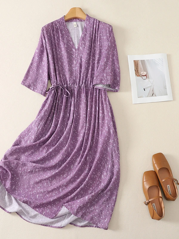 Elegant Long Summer Dress Women's plus Size Artistic Vintage Slimming Skirt Print High Waist A-Line Midi Dress Breathable Ski...
Elegant Long Summer Dress Women's plus Size Artistic Vintage Slimming Skirt Print High Waist A-Line Midi Dress Breathable Ski...