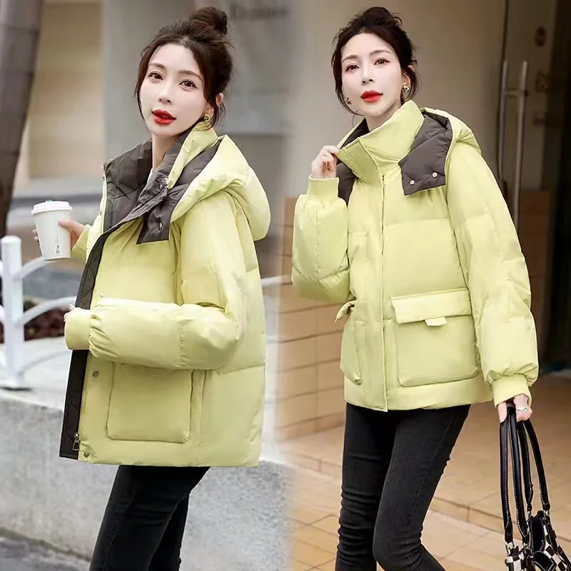Fashion Women Parkas Jacket Winter Hooded Short Slim Down Cotton Padded Jackets Coats 2024 New Female Loose Parka Outwear
Fashion Women Parkas Jacket Winter Hooded Short Slim Down Cotton Padded Jackets Coats 2024 New Female Loose Parka Outwear