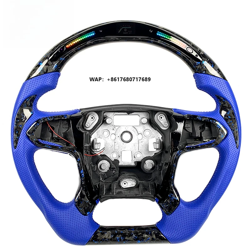 Car Interior Sporty Forged Carbon Fiber LED RPM Customized Leather Racing Modification Steering Wheel for Silverado
Car Interior Sporty Forged Carbon Fiber LED RPM Customized Leather Racing Modification Steering Wheel for Silverado
