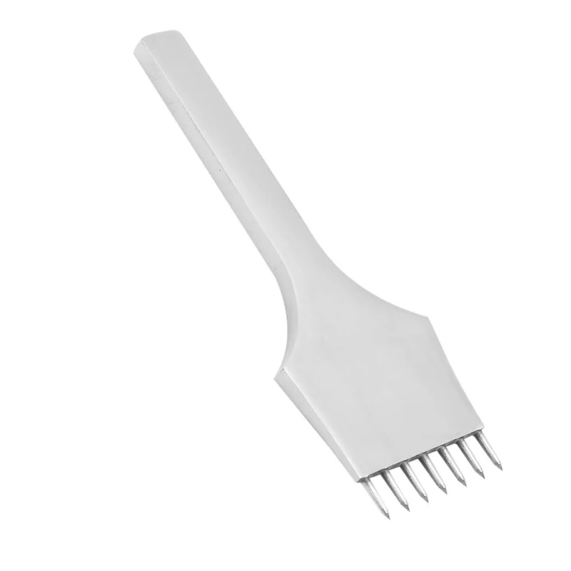 Leather Prong Chisel Row Hole Punch Steel Stitching Lacing Punching Craft DIY Tool 5mm7 Prong
Leather Prong Chisel Row Hole Punch Steel Stitching Lacing Punching Craft DIY Tool 5mm7 Prong