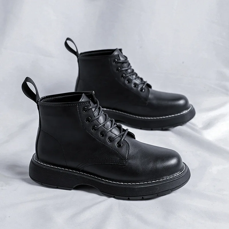 Korean style mens boots black trend original leather shoes business wedding dress cowboy platform boot spring autumn ankle botas
Korean style mens boots black trend original leather shoes business wedding dress cowboy platform boot spring autumn ankle botas