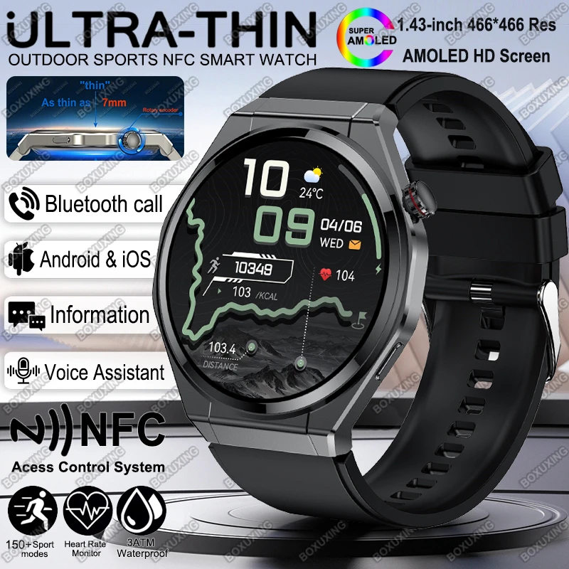 New Ultra Thin Smart Watch Men AMOLED 466*466 HD Pixel Display Always Show Time Waterproof Call Reminder Smartwatch For huawei
New Ultra Thin Smart Watch Men AMOLED 466*466 HD Pixel Display Always Show Time Waterproof Call Reminder Smartwatch For huawei