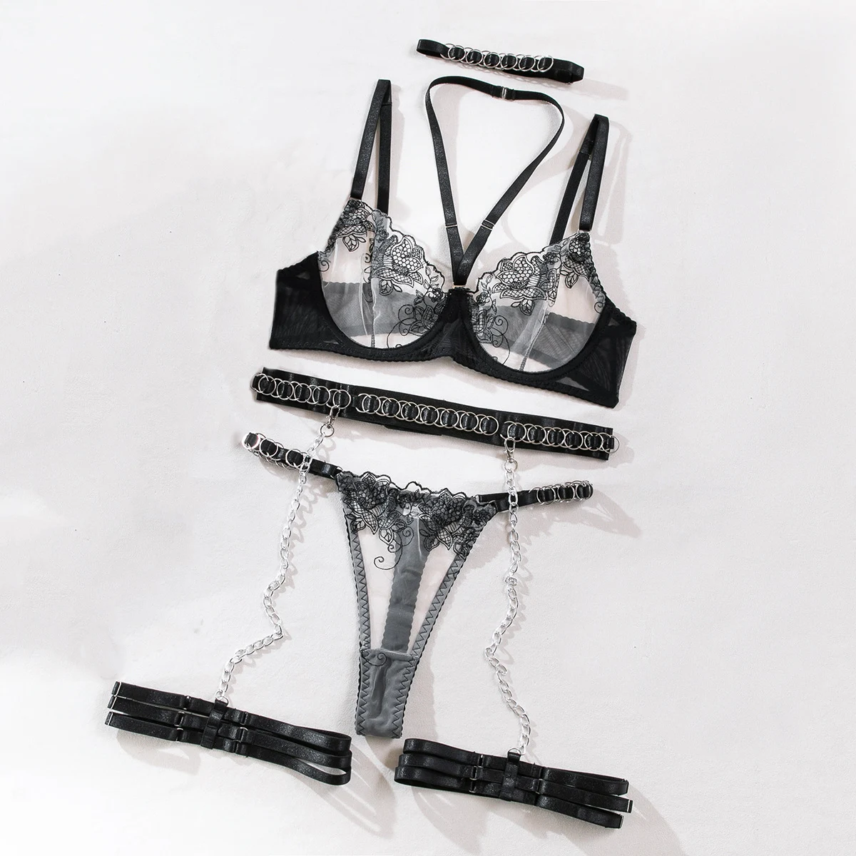 Women Sexy Erotic Set Thin Lace Lingerie Bra Thong Set See Through Micro Bikini Underwear Party Club Sexy Costumes
Women Sexy Erotic Set Thin Lace Lingerie Bra Thong Set See Through Micro Bikini Underwear Party Club Sexy Costumes