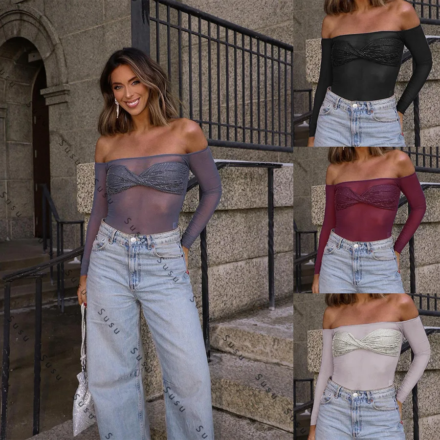 2025 новая европейская и американская женская одежда, популярная перспектива, короткий топ с открытым пупком, сексуальный однотонный топ с длинными рукавами и блестками 5
2025 новая европейская и американская женская одежда, популярная перспектива, короткий топ с открытым пупком, сексуальный однотонный топ с длинными рукавами и блестками 5