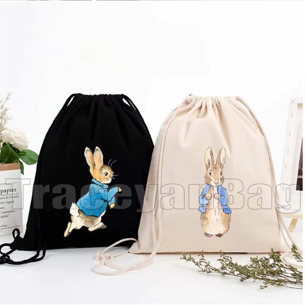 Cute Kawaii Beatrix Potter Cartoon Peter Rabbit Anime Duck Carrots Animal Manga Cotton Canvas Drawstring Bags Soccer Backpack
Cute Kawaii Beatrix Potter Cartoon Peter Rabbit Anime Duck Carrots Animal Manga Cotton Canvas Drawstring Bags Soccer Backpack