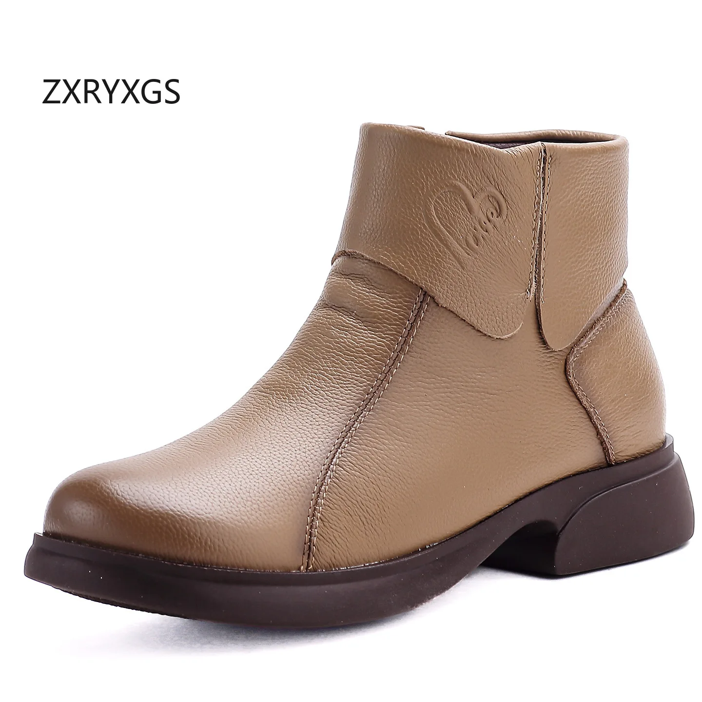 ZXRYXGS 2025 New Winter Premium Genuine Leather Boots Comfort Warm Snow Boots Temperament Elegant Women Boots Thick Low Heels
ZXRYXGS 2025 New Winter Premium Genuine Leather Boots Comfort Warm Snow Boots Temperament Elegant Women Boots Thick Low Heels