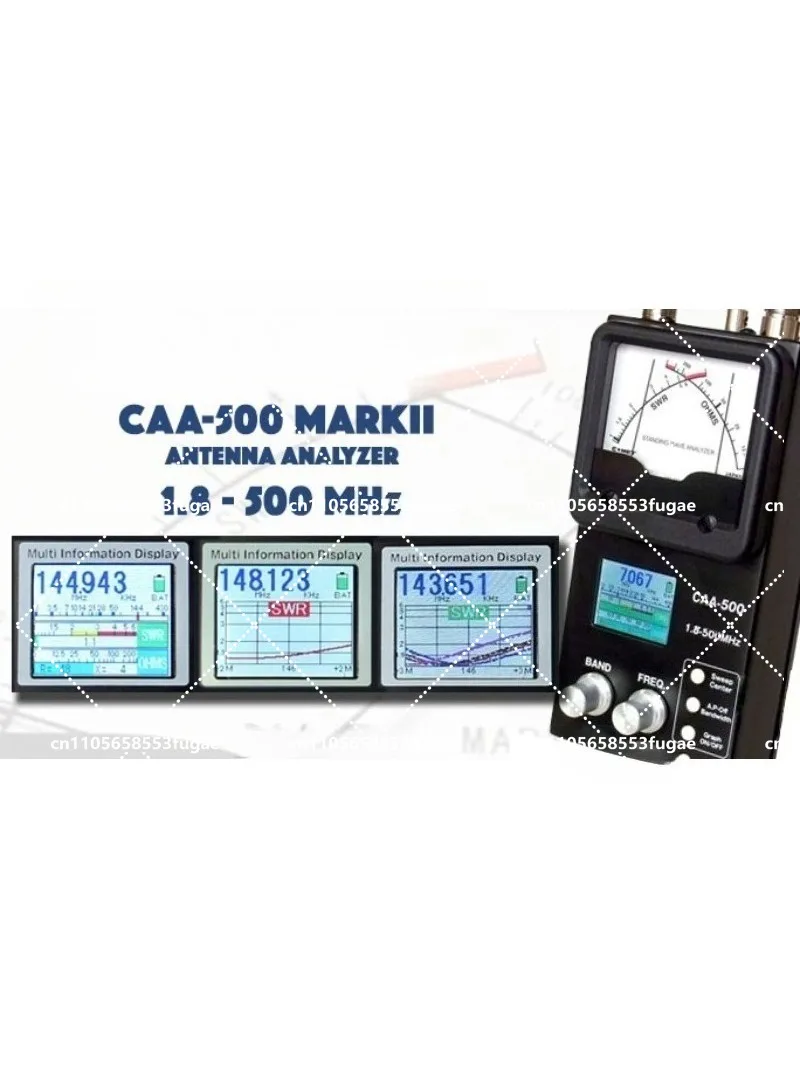CAA-500 Mark II Antenna Analyzer with Standing Wave Meter, High-Precision RF Test Equipment
CAA-500 Mark II Antenna Analyzer with Standing Wave Meter, High-Precision RF Test Equipment
