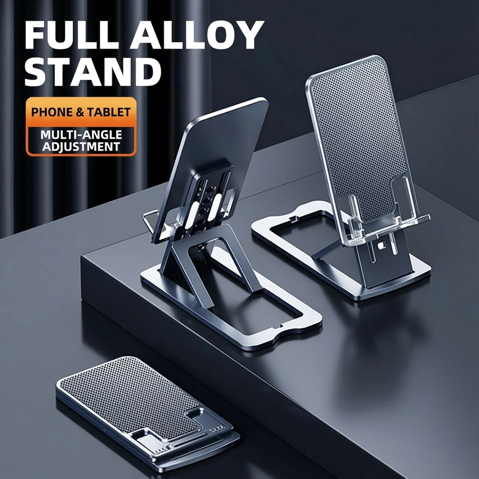 Phone Stand Aluminum Alloy Adjustable Height and Angle Foldable Tablet Holder for 4-12 Inch Devices
Phone Stand Aluminum Alloy Adjustable Height and Angle Foldable Tablet Holder for 4-12 Inch Devices